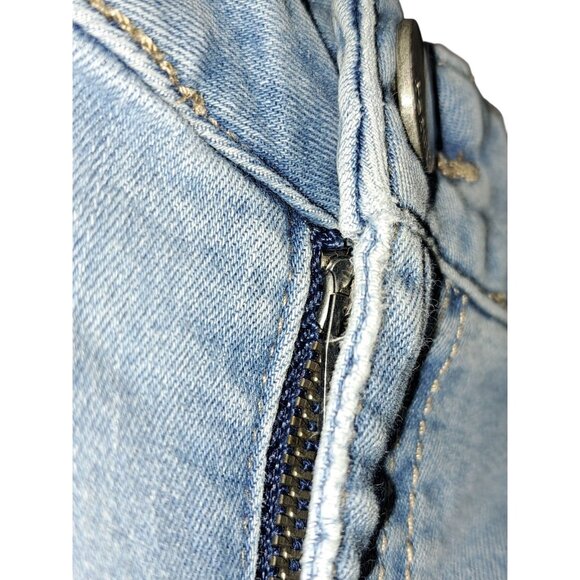 Refuge Womens Light Wash Distressed Skinny Jeans 14 - Picture 6 of 7